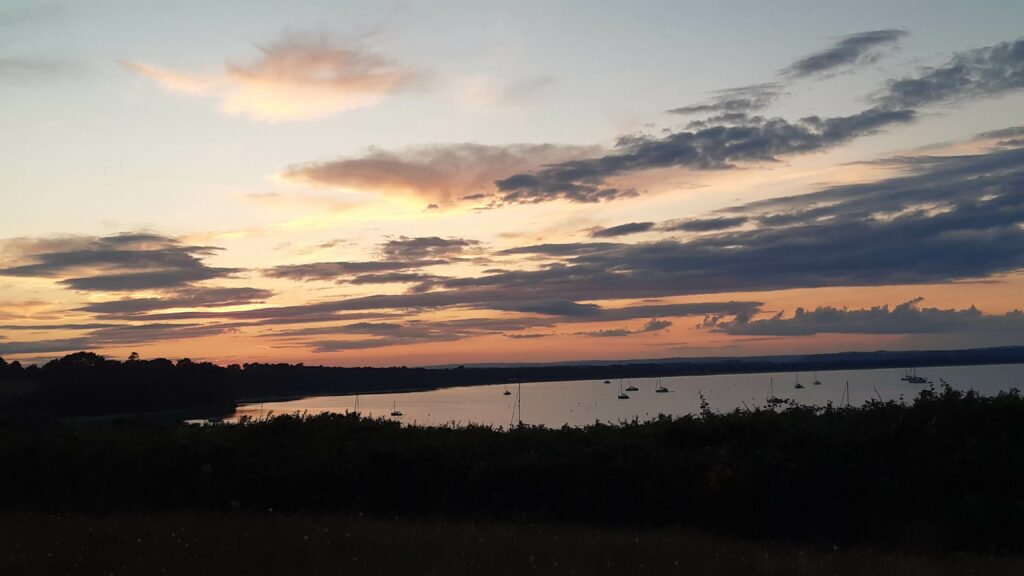 God's spirit in the clouds at Studland 2021