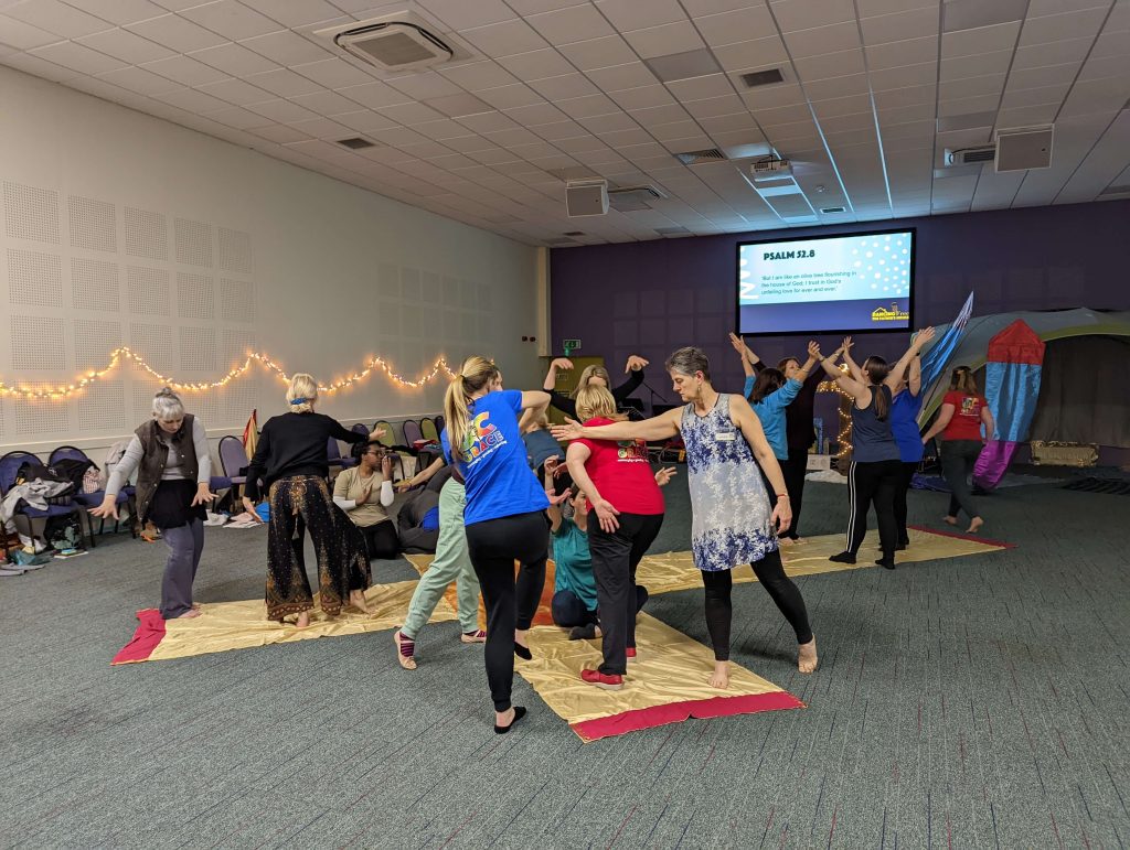 Dance ministry on God's banner of love.